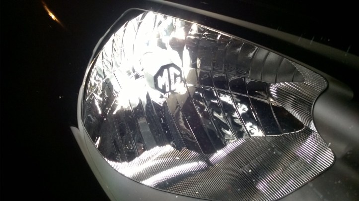 The octagon logo on the headlamp bulb diffuser is a really effective styling touch - Impressive!