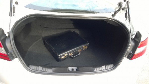 There's a good sized boot that's extended by folding backrests. The actuating lever is a fair old stretch to get to and feels below par in quality at this level.