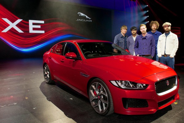 Jaguar predict a riot in the sales charts with the XE - The Kaiser Chiefs were at the launch.