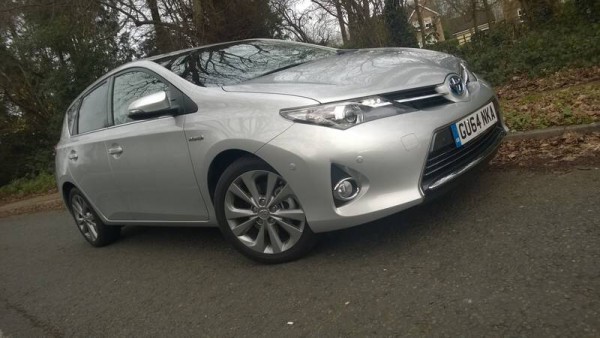 The UK built Toyota Auris Hybrid 5 door.