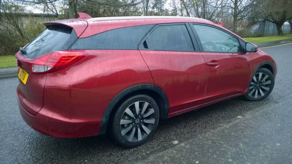 The styling looks very smart and it's European work too. The falling glass line is a nice effect but we are not convinced with the rear door handles.