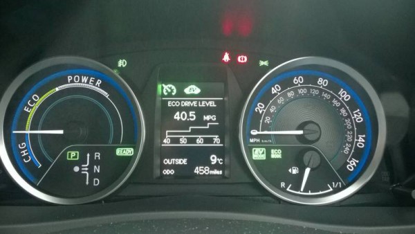 A comprehensive display reads energy consumption and shows regenerative braking status. Its all very easy to read and use.