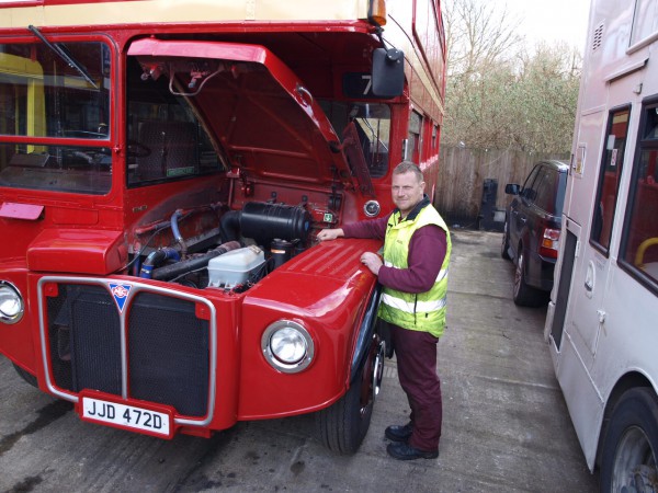 Bus operator and time served fitter Austin Blackburn has built up a thriving business on the Cummins product and hold them in high regard. He stands alongside one of two Cummins re-powered AEC Routemaster buses he hires for special charters.