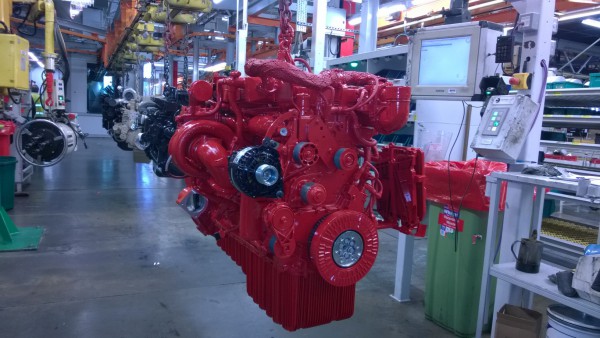 Out of the paint shop and on to the customer. Another engine is completed to join the other 1.5 million engines produced at Yarm Road.
