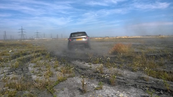 It has superb poise and balance. The traction control system works amazingly well and even here under some hard right footing on a very loose surface the interior remains as calm as a Country Club reading room - utterly superb refinement!